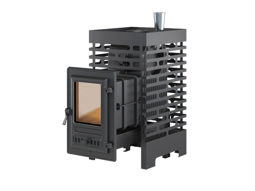 Печь банная Астон (Aston)  «Шторм» Long (жаропрочный чугун)  12-20м3