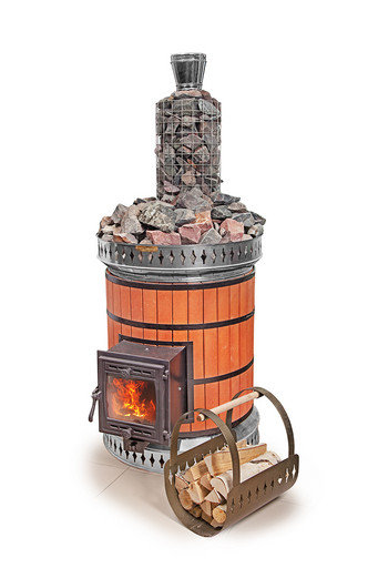 Печь банная "Русская баня" в кирпичной облицовке КДМ