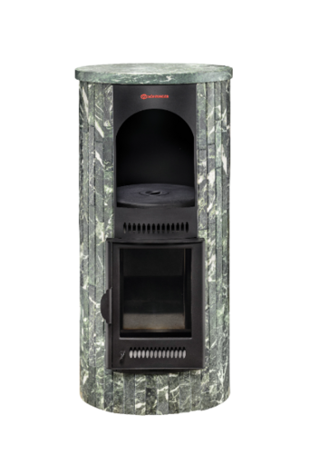 Печь отопительная Лада в каменной облицовке "Ламель"