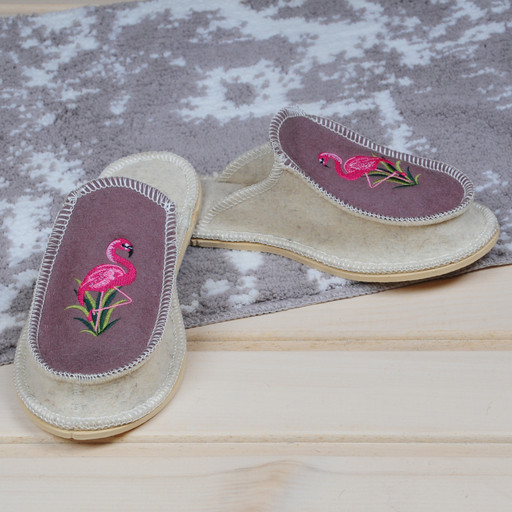 Тапочки закрытые "Фламинго" жен.