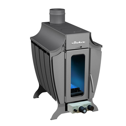 Печь отопительная газо-дровяная Stoker 100-G газовая горелка