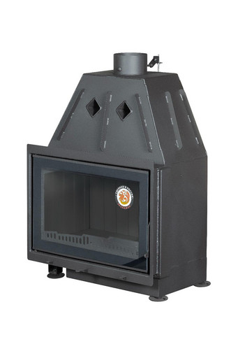 Каминная топка Экокамин Альфа 700-150 В черный шамот