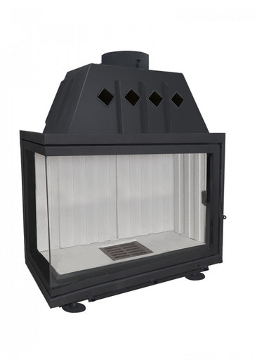 Каминная топка Экокамин Альфа 1000 L два стекла левая