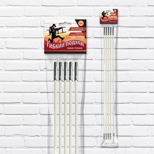 Удлинитель для щеток из стеклопластика L 107мм (Гибкий проход)