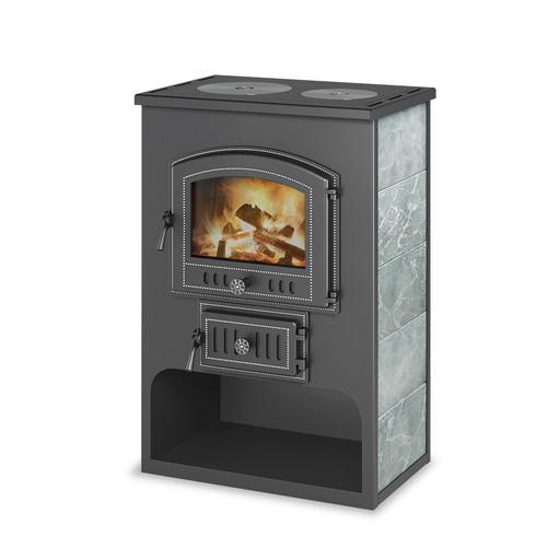 Печь-камин Везувий ПК-03 (224) с плитой талькохлорит