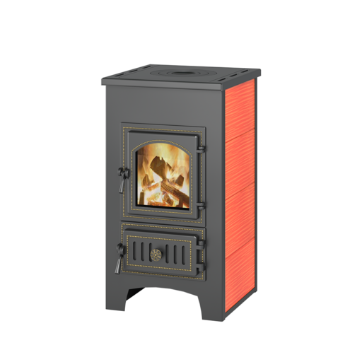 Печь-камин Везувий ПК-01 (270) с плитой