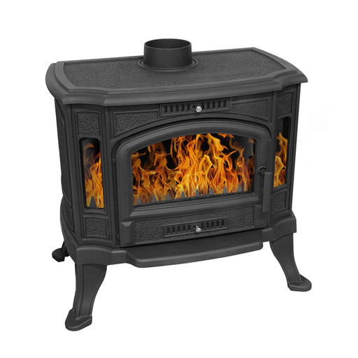 Печь-камин Везувий KZ-14 "Антрацит" чугунный