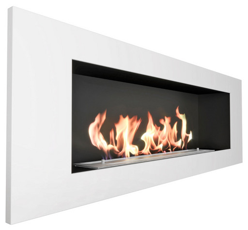 Биокамин Elliot 1200 с белой рамкой (ZeFire)
