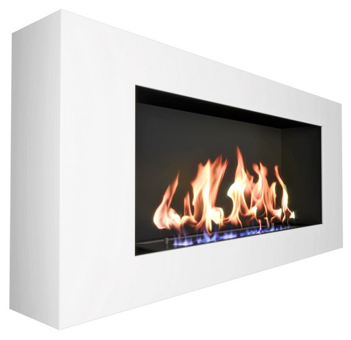 Биокамин Orion 900 с белой рамкой (Zefire)