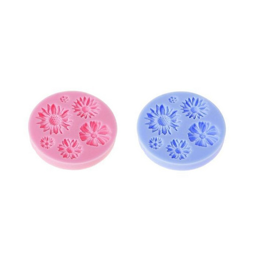 Молд силиконовый Цветы 8*1 см