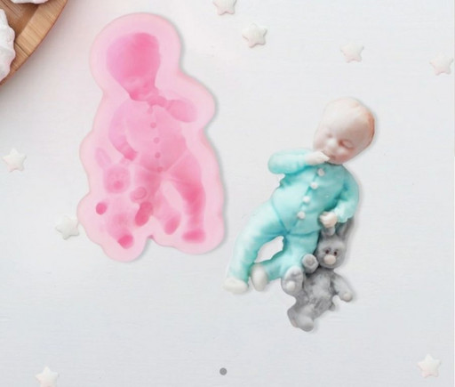 Молд мальчик и зайчик