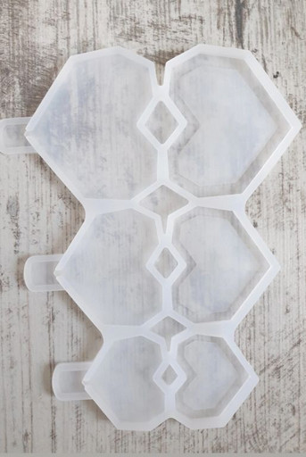 Молд геометрическое сердце