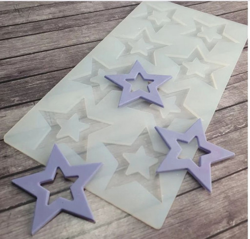 Силиконовый молд для шоколада Звезды