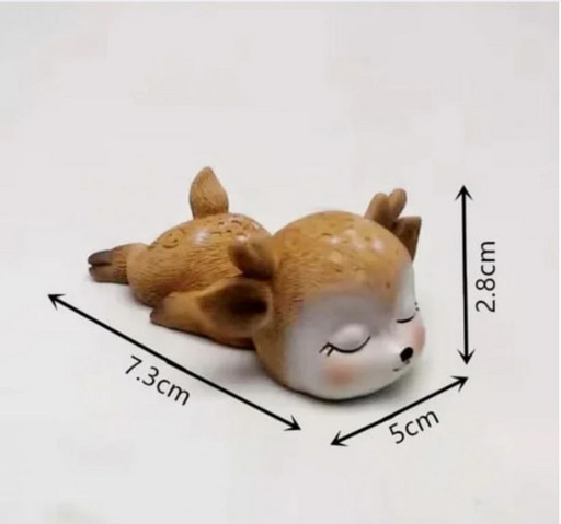 Силиконовый молд  3D Спящий олененок на животике