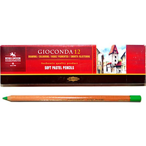 Пастель сухая в карандаше KOH-I-NOOR Gioconda Soft Pastel, хром зеленый светлый, 4.2 мм