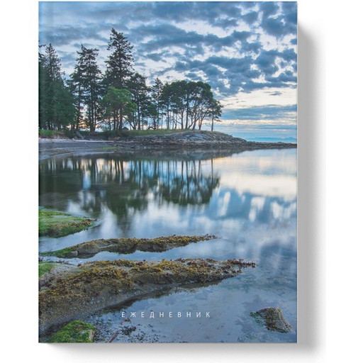 Ежедневник недатированный, А6, 128 л., Listoff Карелия, интегр. пер., soft touch, 70 г/м2