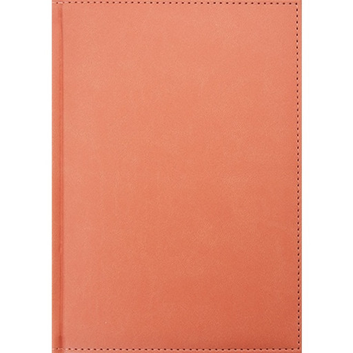 Ежедневник полудатированный, А5, 128 л., 60 г/м2, тв. перепл., и/к, поролон, Plano Sorrento_персиковый