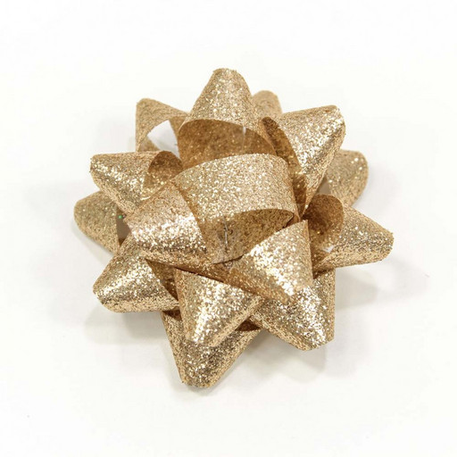 500564-63/1 Бант-звезда 6,3 см "Блеск" Золотой 1/12 1/72 упак.