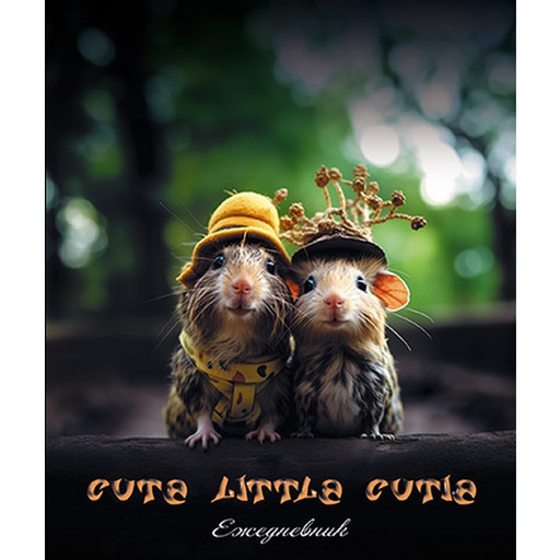 Ежедневник недатированный А6 48 л. Plano Милые малыши., мягкая обложка, мелован. картон, на скобе