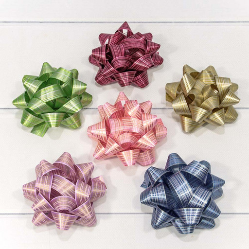 500562-100 Бант-звезда 10 см на липучке "Граффити" (микс) 1/8 1/32 упак.