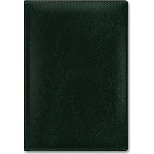 Ежедневник недатированный, А5, 176 л., 70 г/м2, тв. перепл., и/к, поролон, Hatber Sarif classic_зеленый
