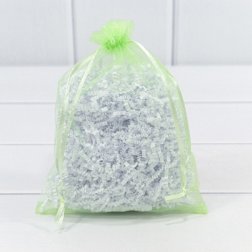 000801-4G Мешочки из органзы 14*20 Салатовый 1/100 1/3000