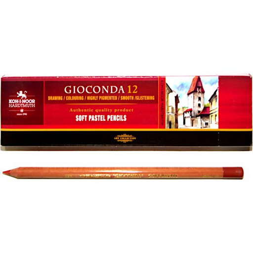Пастель сухая в карандаше KOH-I-NOOR Gioconda Soft Pastel, терракотовый средний, 4.2 мм