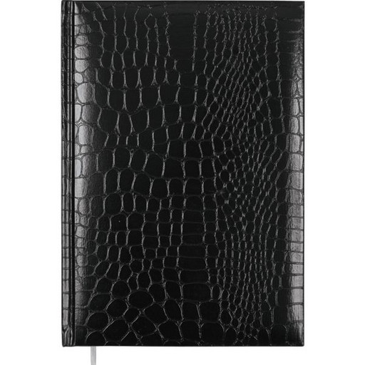 Ежедневник недатированный, А5, 160 л., 70 г/м2, тв. перепл., бумвин."croco"/поролон, Attomex Arkona_черный