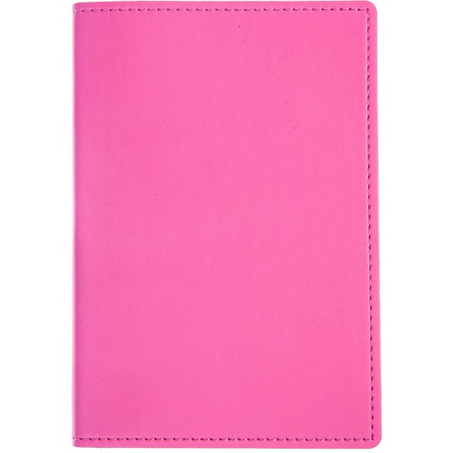 Ежедневник недатированный, А6, 176 л., 70 г/м2, инт. перепл., нубук, поролон, Hatber Tinge_фуксия