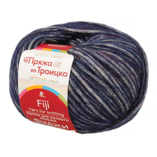 Пряжа из Троицка "Фиджи" 60% хлопок, 20% мериносовая шерсть, 20% акрил 5 шт. х 50 г 95 м
