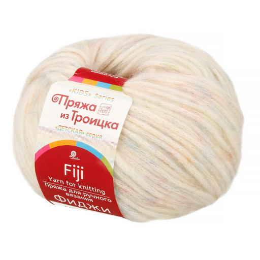 Пряжа из Троицка "Фиджи" 60% хлопок, 20% мериносовая шерсть, 20% акрил 5 шт. х 50 г 95 м