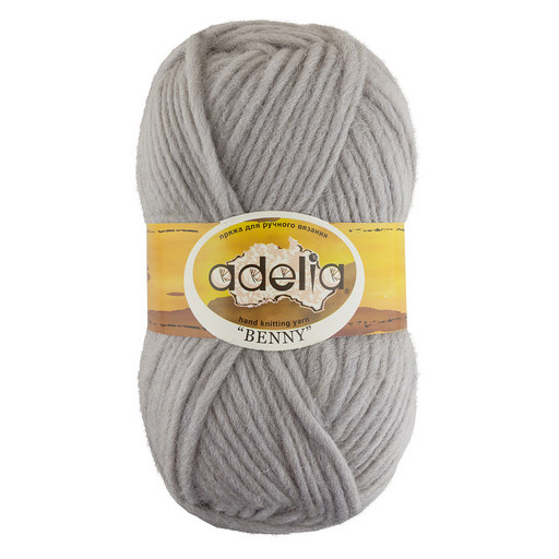 Пряжа ADELIA "BENNY" 100% шерсть 5 шт. х 100 г 96 м ± 5 м
