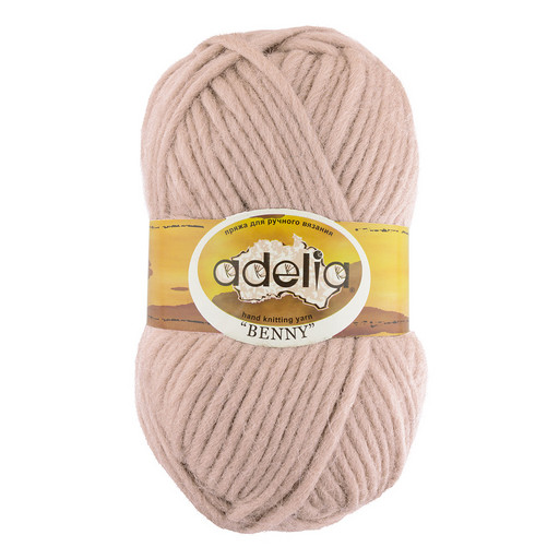 Пряжа ADELIA "BENNY" 100% шерсть 5 шт. х 100 г 96 м ± 5 м