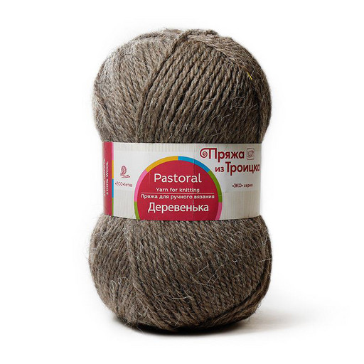 Пряжа из Троицка "Деревенька" 100% шерсть 10 шт. х 100 г 170 м