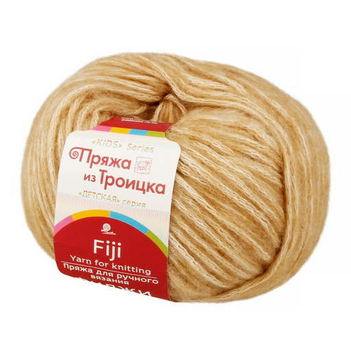 Пряжа из Троицка "Фиджи" 60% хлопок, 20% мериносовая шерсть, 20% акрил 5 шт. х 50 г 95 м