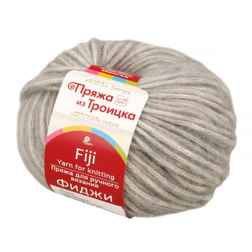Пряжа из Троицка "Фиджи" 60% хлопок, 20% мериносовая шерсть, 20% акрил 5 шт. х 50 г 95 м