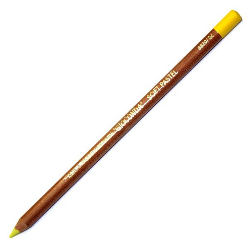 Пастель сухая в карандаше KOH-I-NOOR Gioconda Soft Pastel, лимонный желтый, 4.2 мм