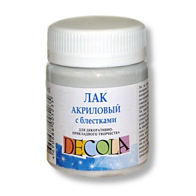 Лак акриловый с блестками DECOLA 50 мл