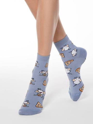 CONTE HAPPY Хлопковые носки c рисунками "Мышка и сыр"