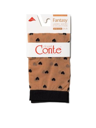 CONTE FANTASY Тонкие носки с рисунком "сердечки"