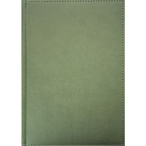 Ежедневник полудатированный, А5, 128 л., 60 г/м2, тв. перепл., и/к, поролон, Plano Sorrento_оливковый