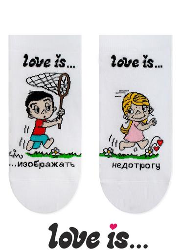 БРЕСТСКИЕ НОСКИ ЖЕНСКИЕ 1163 LOVE IS (укороченные)