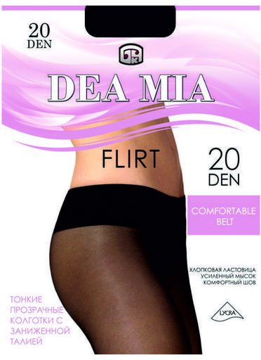 Dea Mia FLIRT 20 Колготки женские (заниженная талия)4
