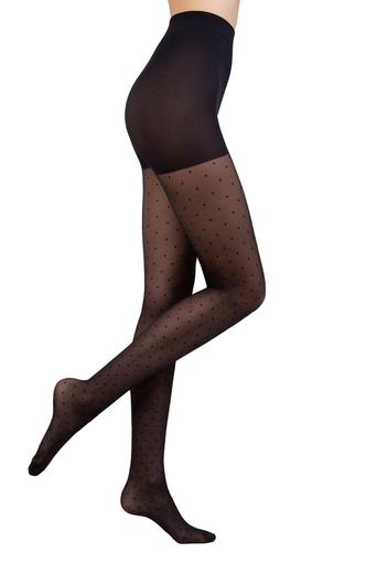 CONTE DOTS SLIM Колготки женские в точку с утягивающими шортиками3