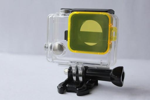 Желтый фильтр GoPro на объектив аквабокса для съемки под водой