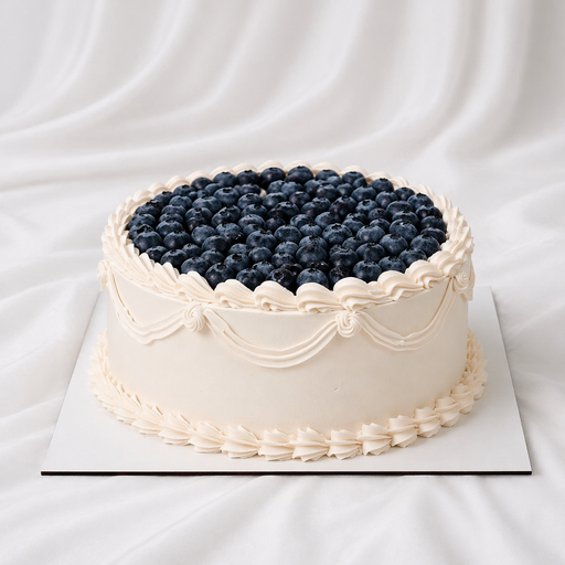 Свадебный торт "Голубичный вальс"