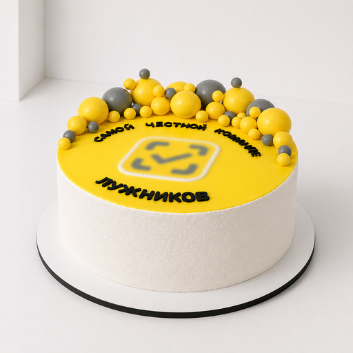 Торт "Яркий  комплимент команде"