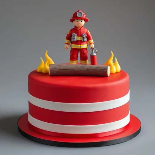 Детский торт "Огнеборец"