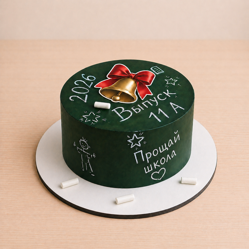 Торт на выпускной "Прощай, школа"