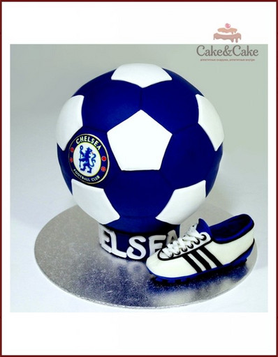 3D Торт `Футбол Челси`